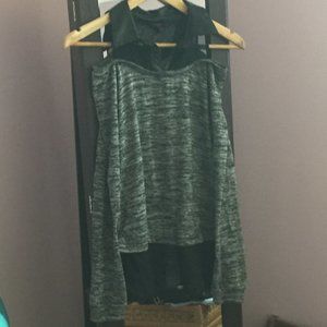 $5 ADD ON!  Material Girl Cold Shoulder Top
